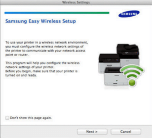 Samsung M2020w Wireless Setup