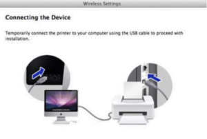 Temporarily connect the printer to your Mac computer if you have not done so already, and then click Next